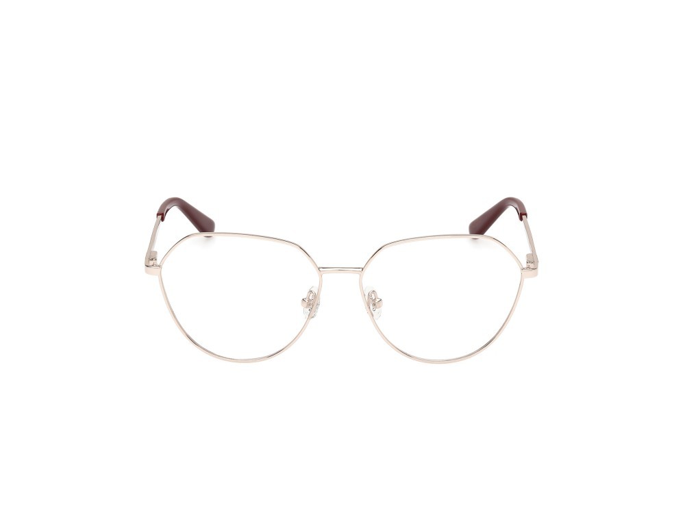 Occhiali da vista Guess GU50169 (033) colore oro pallido lucido - bordeaux opaco forma rotondo 