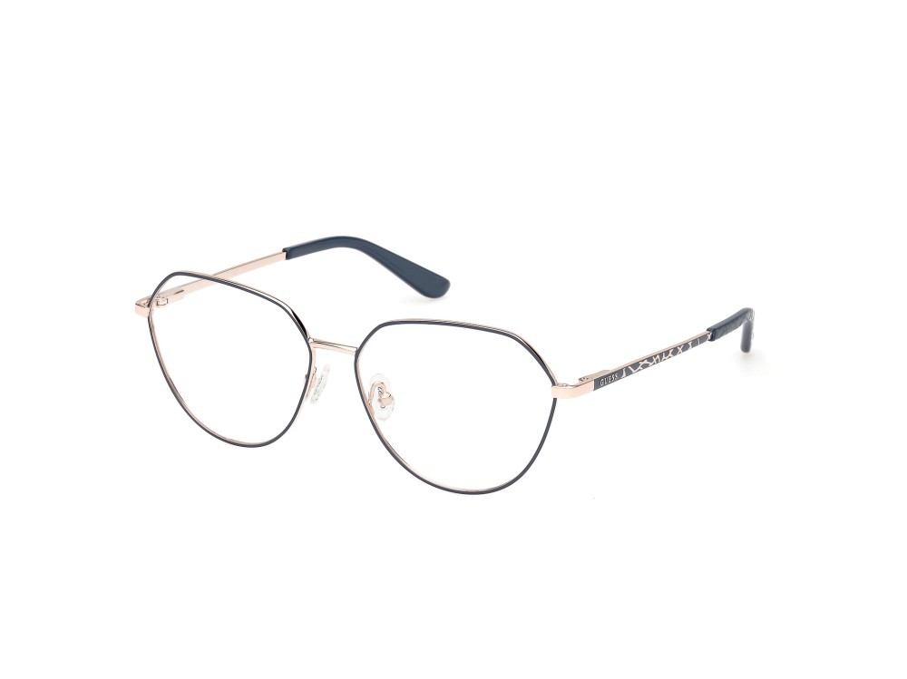 Occhiali da vista Guess GU50169 (091) colore blu opaco forma rotondo 