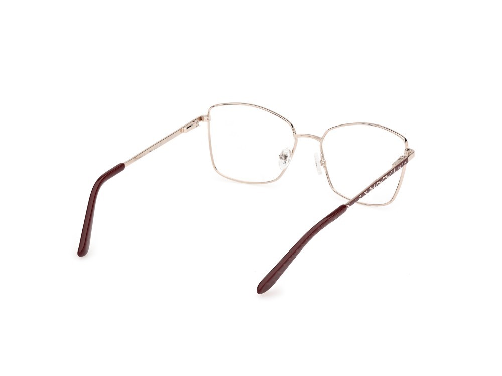 Occhiali da vista Guess GU50170 (033) colore oro pallido lucido - bordeaux opaco forma quadrato 