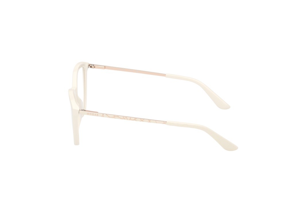 Occhiali da vista Guess GU50171 (021) colore bianco lucido - bianco opaco forma cat eye 