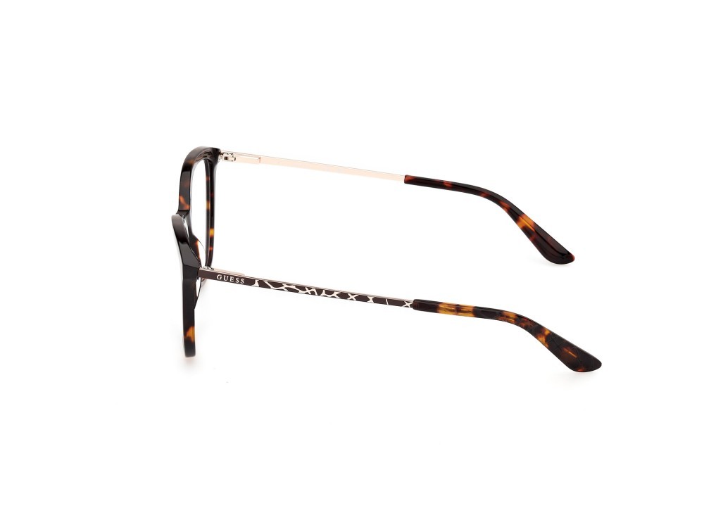 Occhiali da vista Guess GU50171 (052) colore avana scura / marrone scuro opaco forma cat eye 