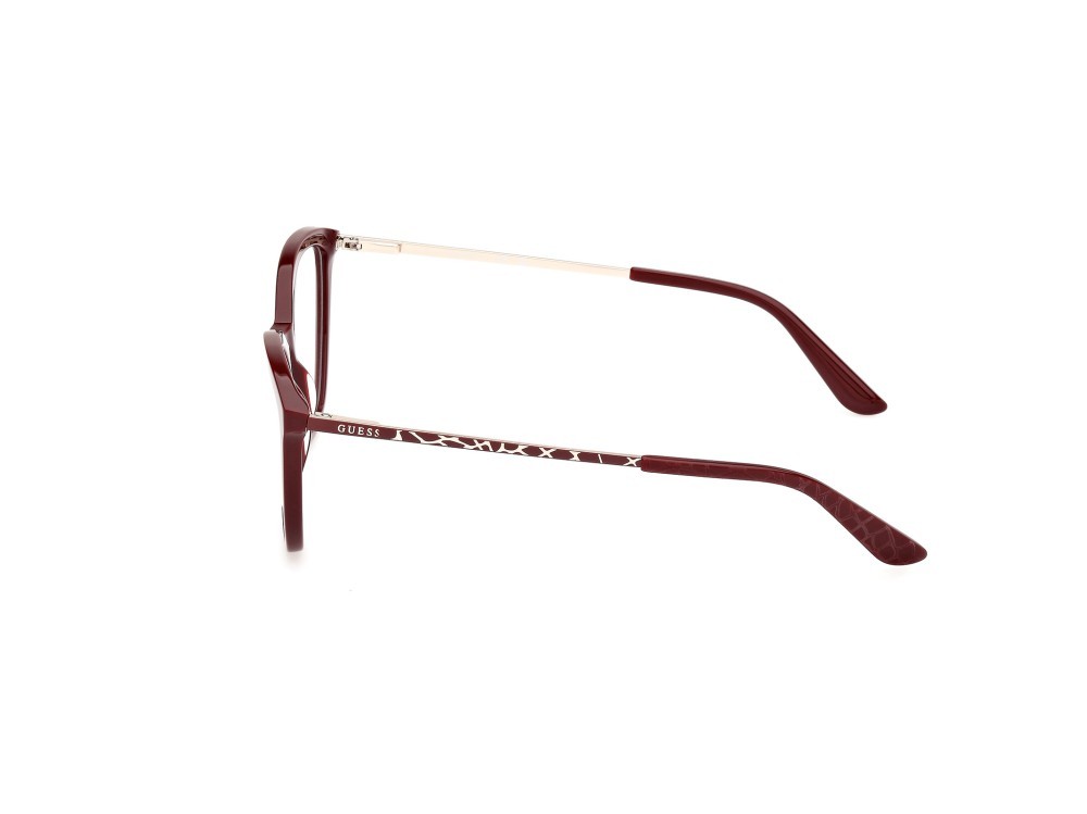 Occhiali da vista Guess GU50171 (069) colore bordeaux lucido - bordeaux opaco forma cat eye 