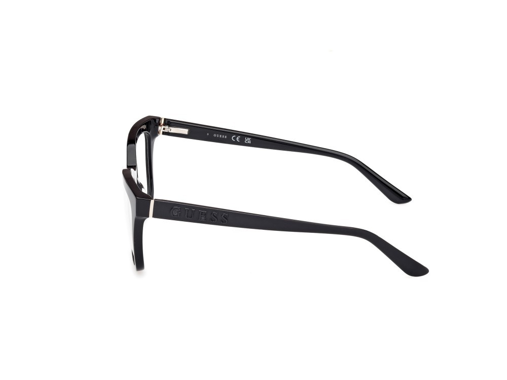 Eyeglasses Guess GU50172 (001) color nero lucido / nero opaco shape square 
