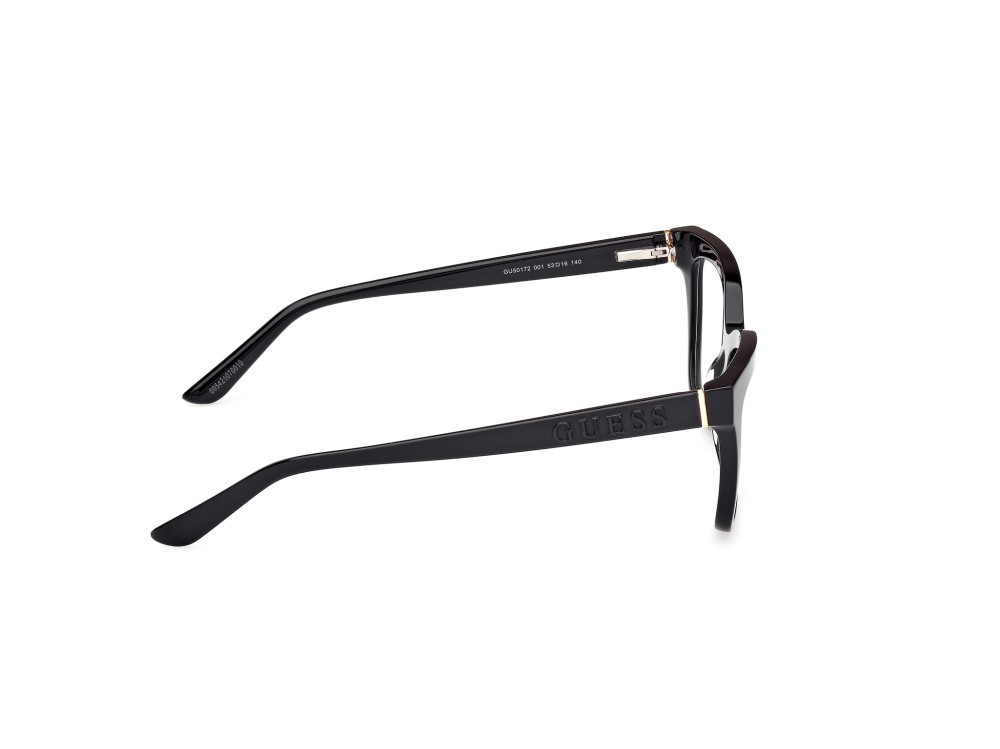 Eyeglasses Guess GU50172 (001) color nero lucido / nero opaco shape square 