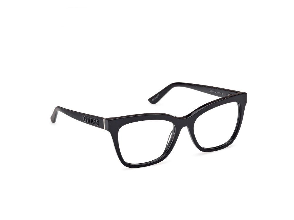 Eyeglasses Guess GU50172 (001) color nero lucido / nero opaco shape square 