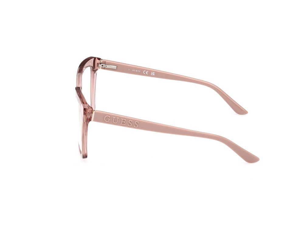 Occhiali da vista Guess GU50173 (057) colore beige lucido - beige opaco forma geometrico 