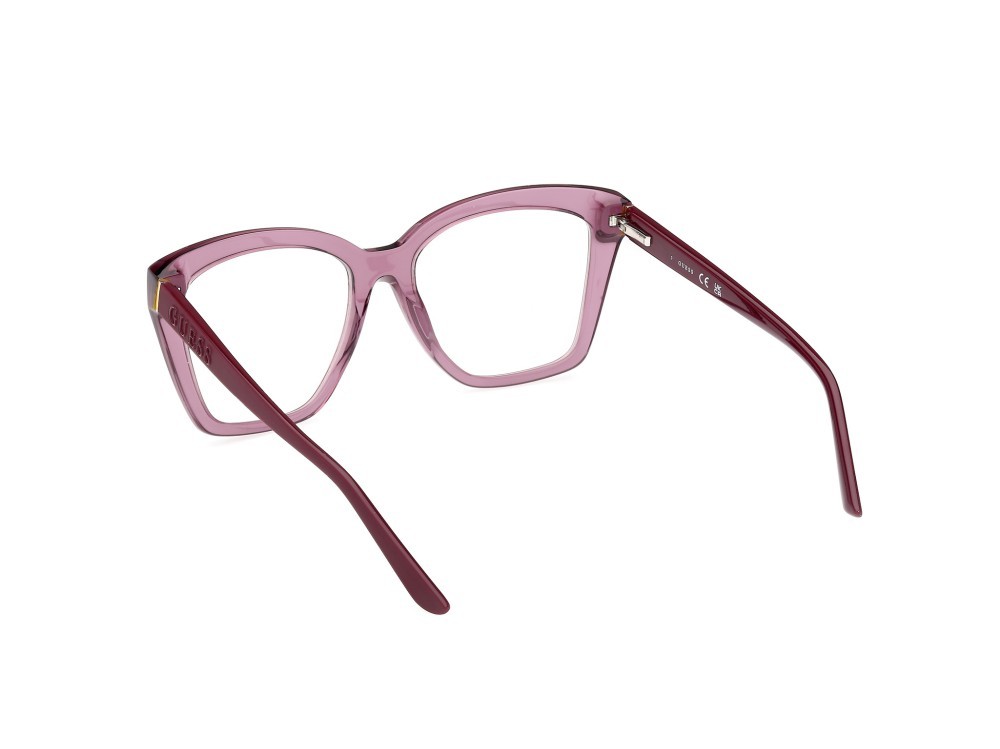 Occhiali da vista Guess GU50173 (081) colore viola lucido - viola opaco forma geometrico 