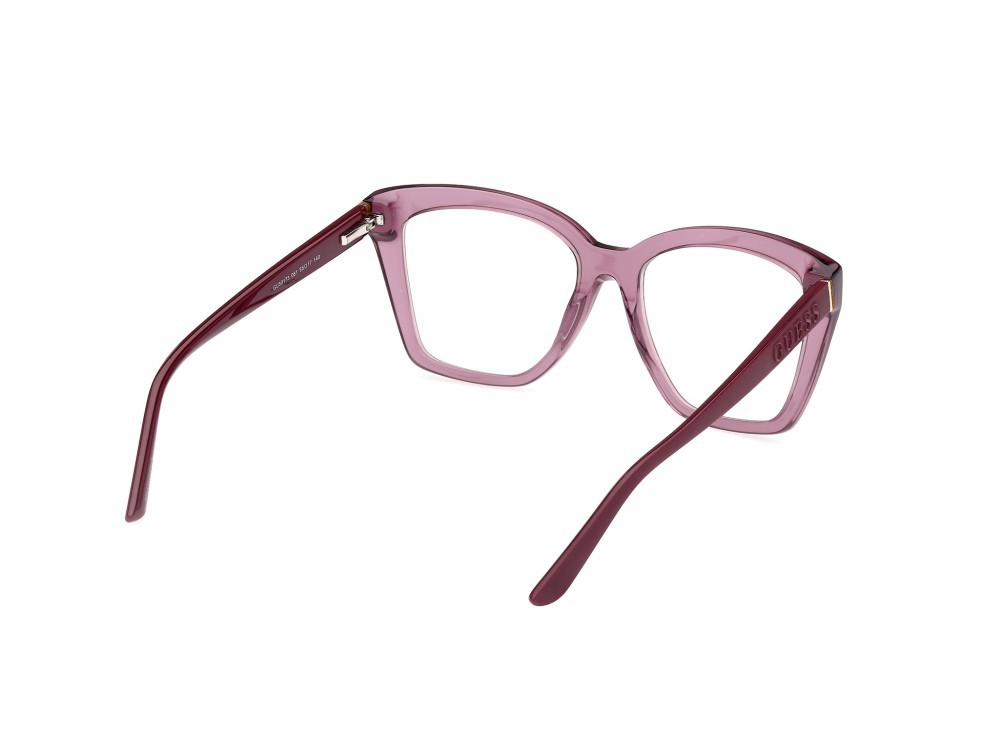 Occhiali da vista Guess GU50173 (081) colore viola lucido - viola opaco forma geometrico 