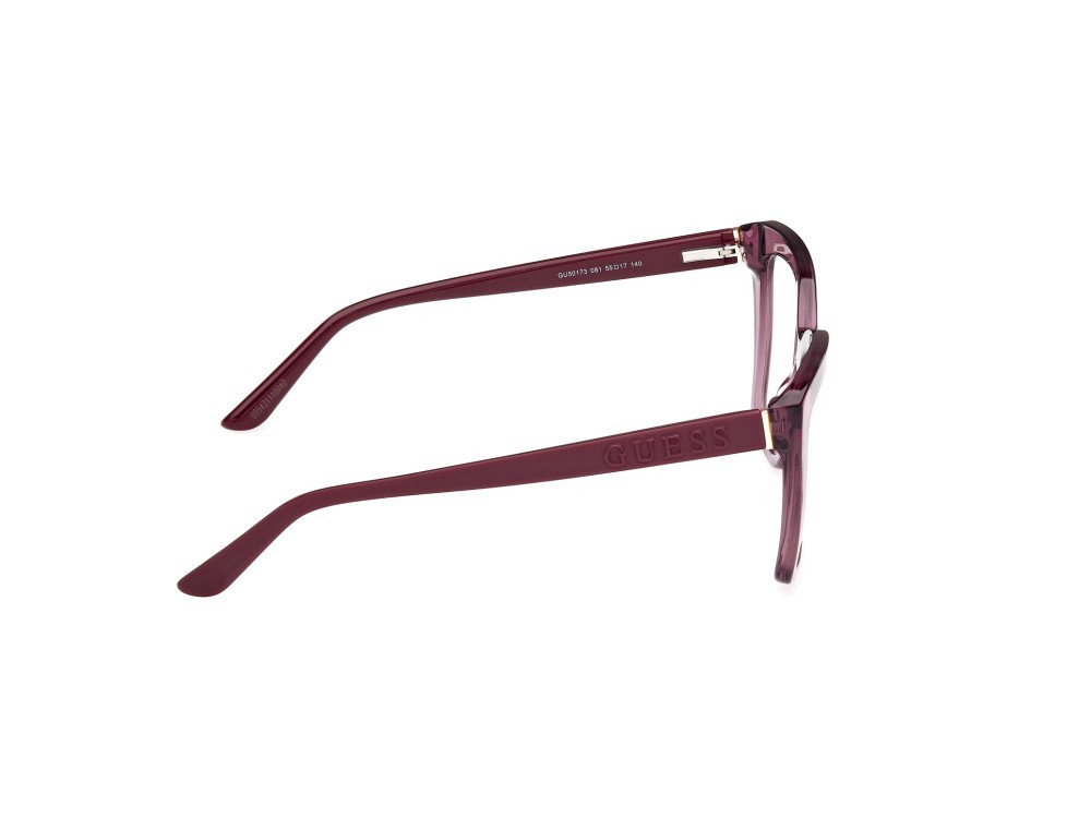 Occhiali da vista Guess GU50173 (081) colore viola lucido - viola opaco forma geometrico 