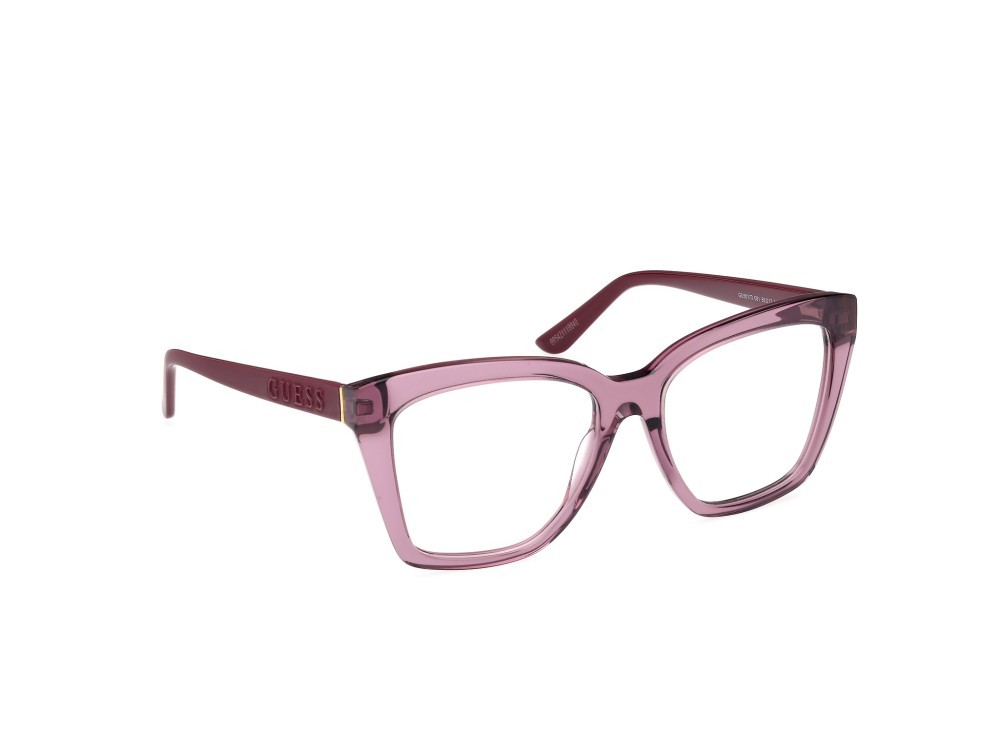 Occhiali da vista Guess GU50173 (081) colore viola lucido - viola opaco forma geometrico 