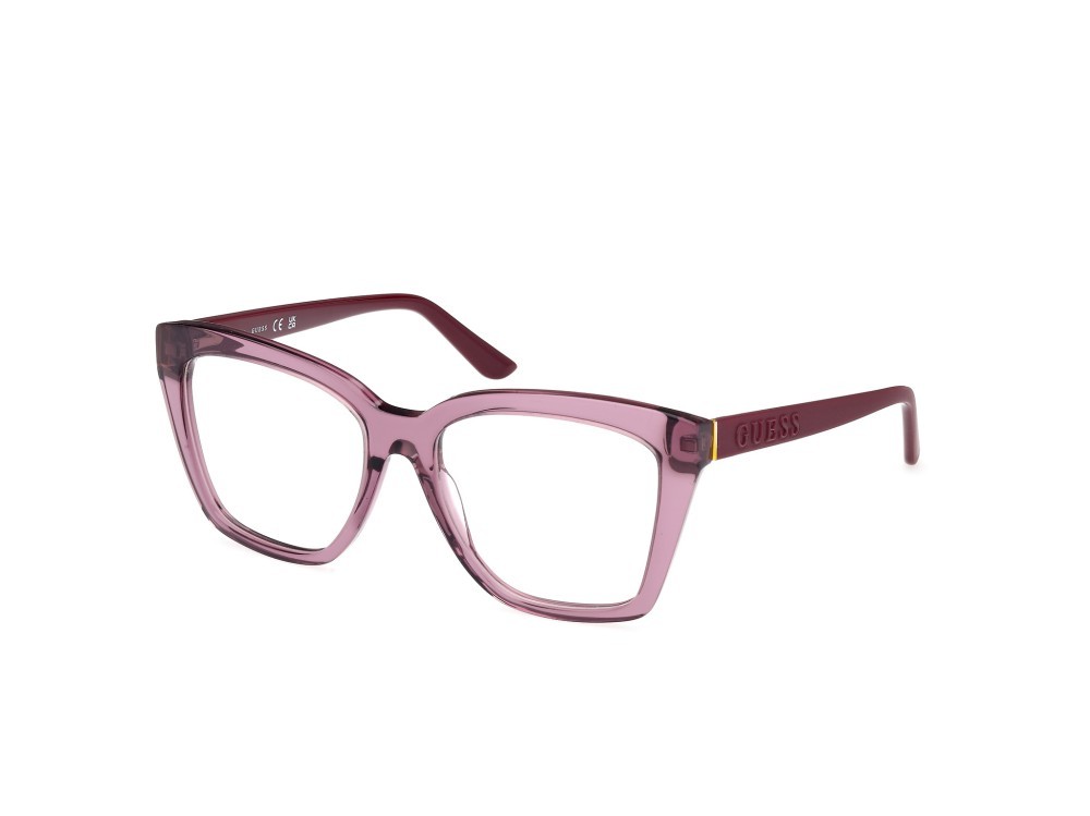 Occhiali da vista Guess GU50173 (081) colore viola lucido - viola opaco forma geometrico 