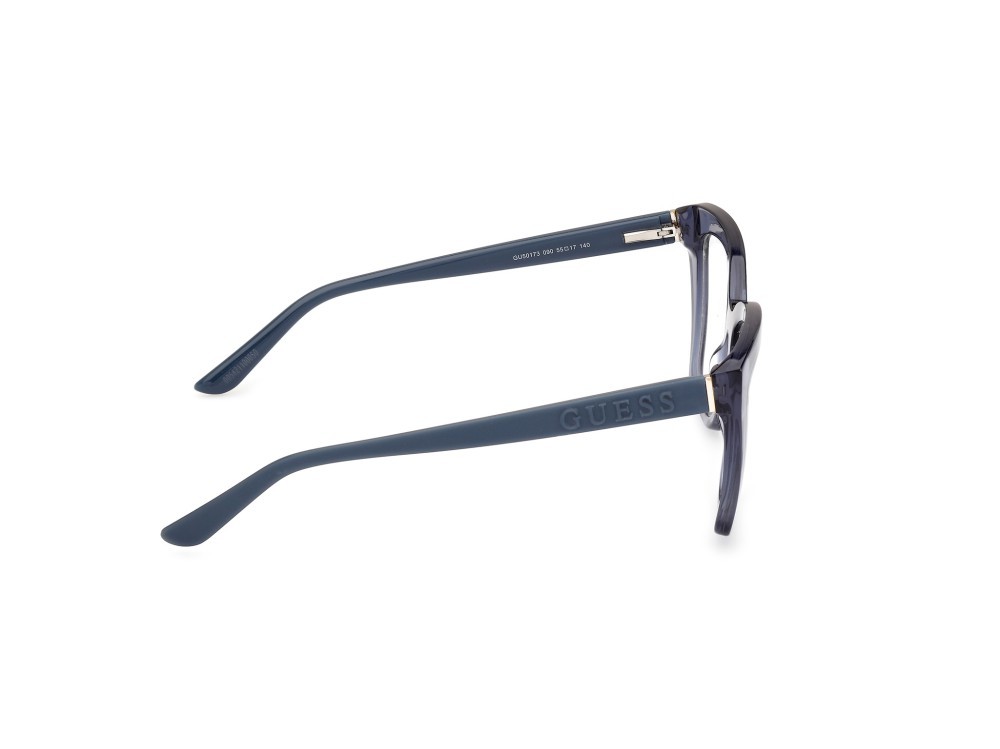 Occhiali da vista Guess GU50173 (090) colore blu lucido - blu opaco forma geometrico 