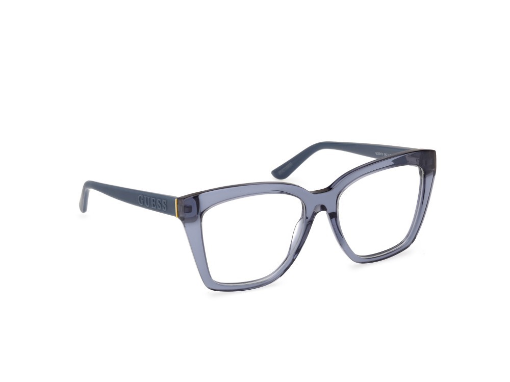 Occhiali da vista Guess GU50173 (090) colore blu lucido - blu opaco forma geometrico 