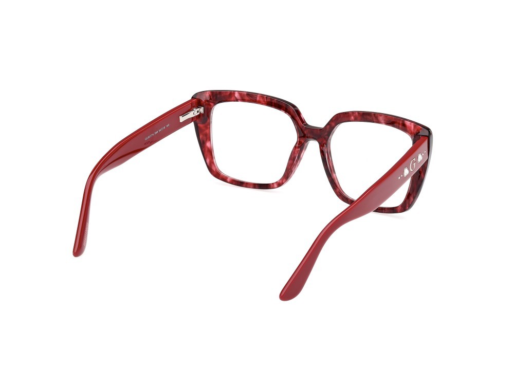 Occhiali da vista Guess GU50174 (068) colore rosso/avana - rosso/monocolore forma quadrato 