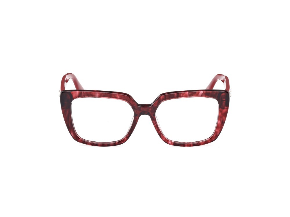 Occhiali da vista Guess GU50174 (068) colore rosso/avana - rosso/monocolore forma quadrato 