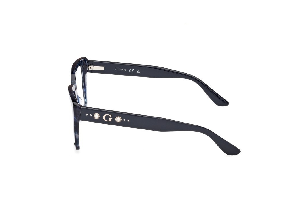 Occhiali da vista Guess GU50174 (092) colore blu/avana / blu/monocolore forma quadrato 
