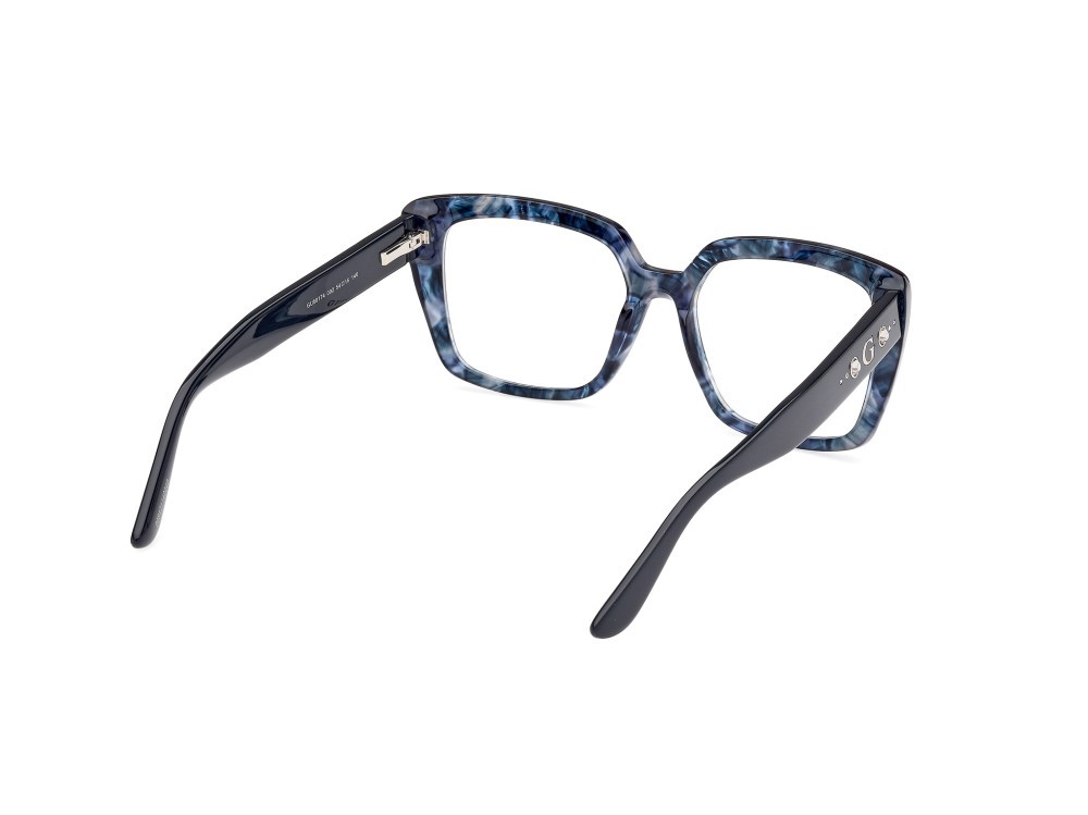 Occhiali da vista Guess GU50174 (092) colore blu/avana / blu/monocolore forma quadrato 