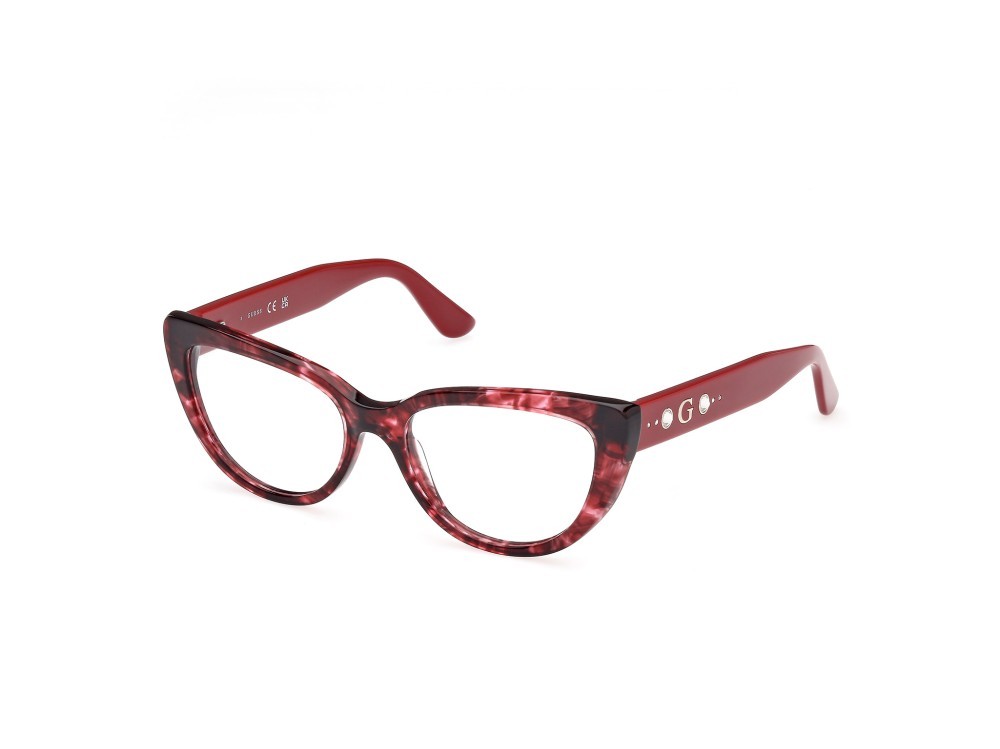 Occhiali da vista Guess GU50175 (068) colore rosso/avana - rosso/monocolore forma geometrico 