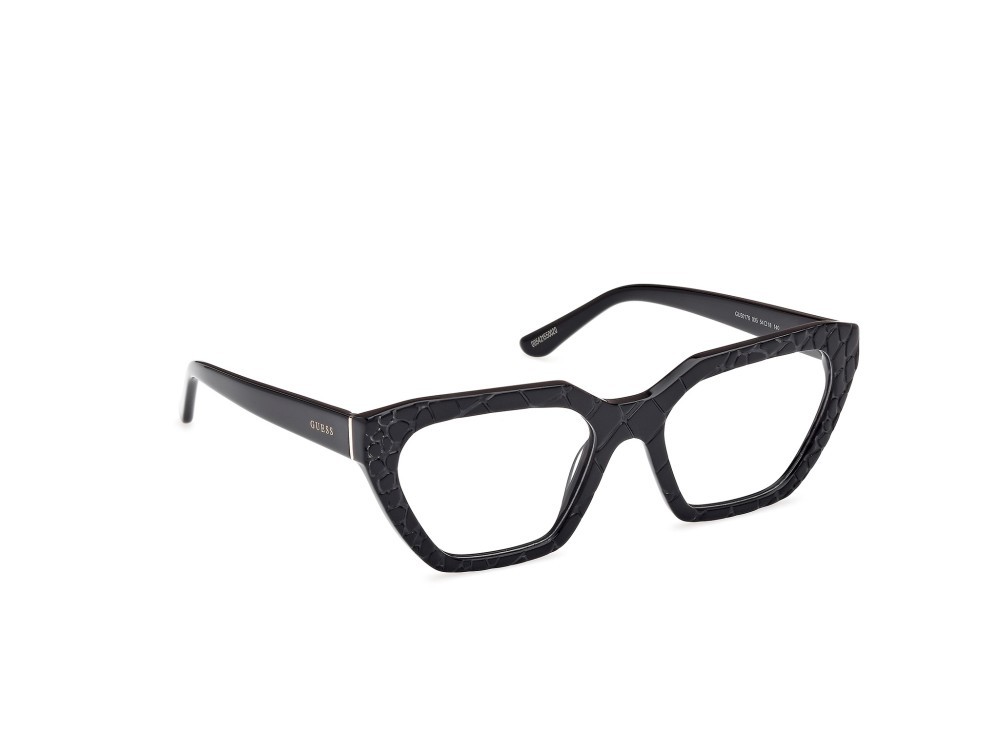 Occhiali da vista Guess GU50176 (005) colore animalier/monocolore - nero lucido forma geometrico 