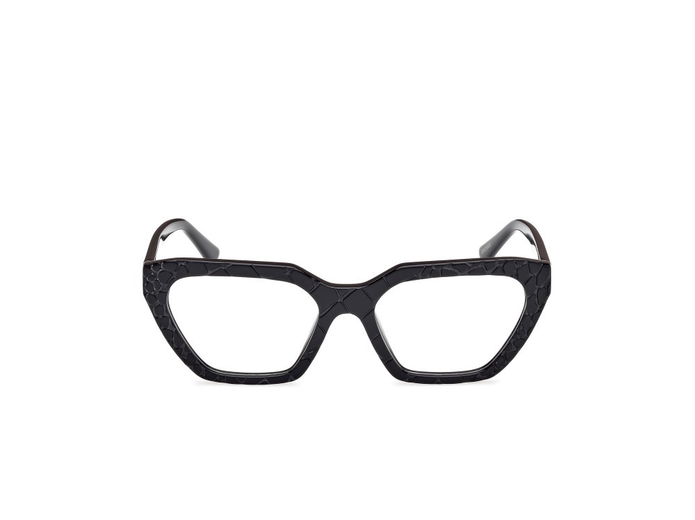 Occhiali da vista Guess GU50176 (005) colore animalier/monocolore - nero lucido forma geometrico 