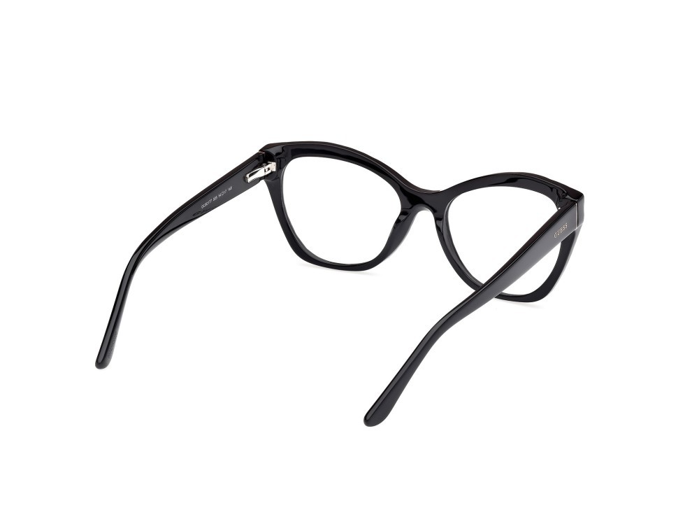 Occhiali da vista Guess GU50177 (005) colore animalier/monocolore / nero lucido forma geometrico 