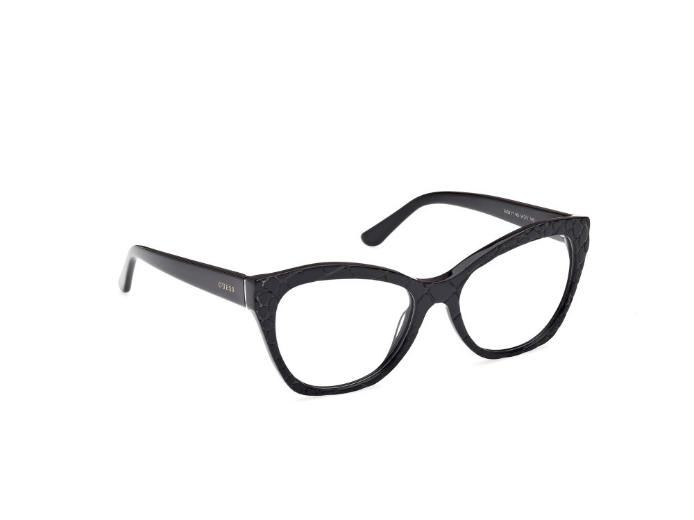 Occhiali da vista Guess GU50177 (005) colore animalier/monocolore / nero lucido forma geometrico 