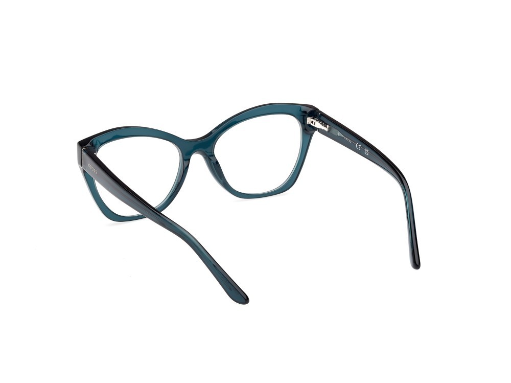 Occhiali da vista Guess GU50177 (087) colore turchese lucido forma geometrico 