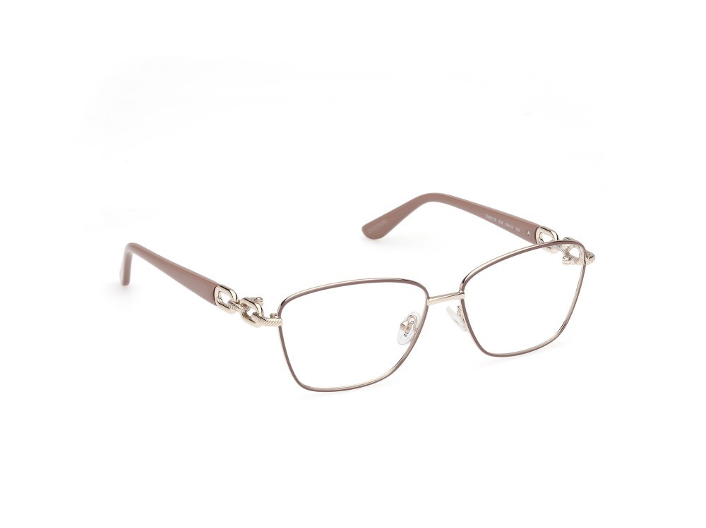 Brillen Guess GU50179 (058) farbe beige opaco - beige lucido form rechteckig 