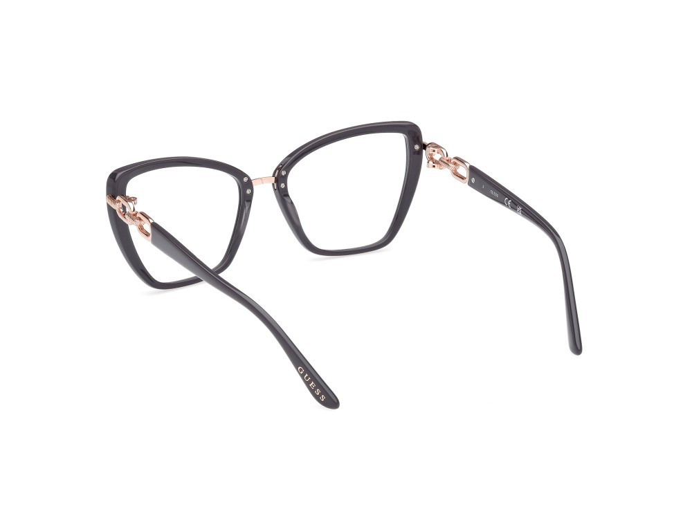 Occhiali da vista Guess GU50180 (020) colore grigio lucido forma cat eye 
