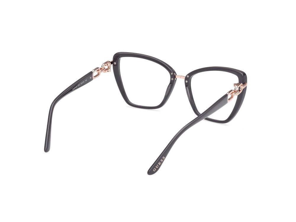 Eyeglasses Guess GU50180 (020) color grigio lucido shape cat eye 