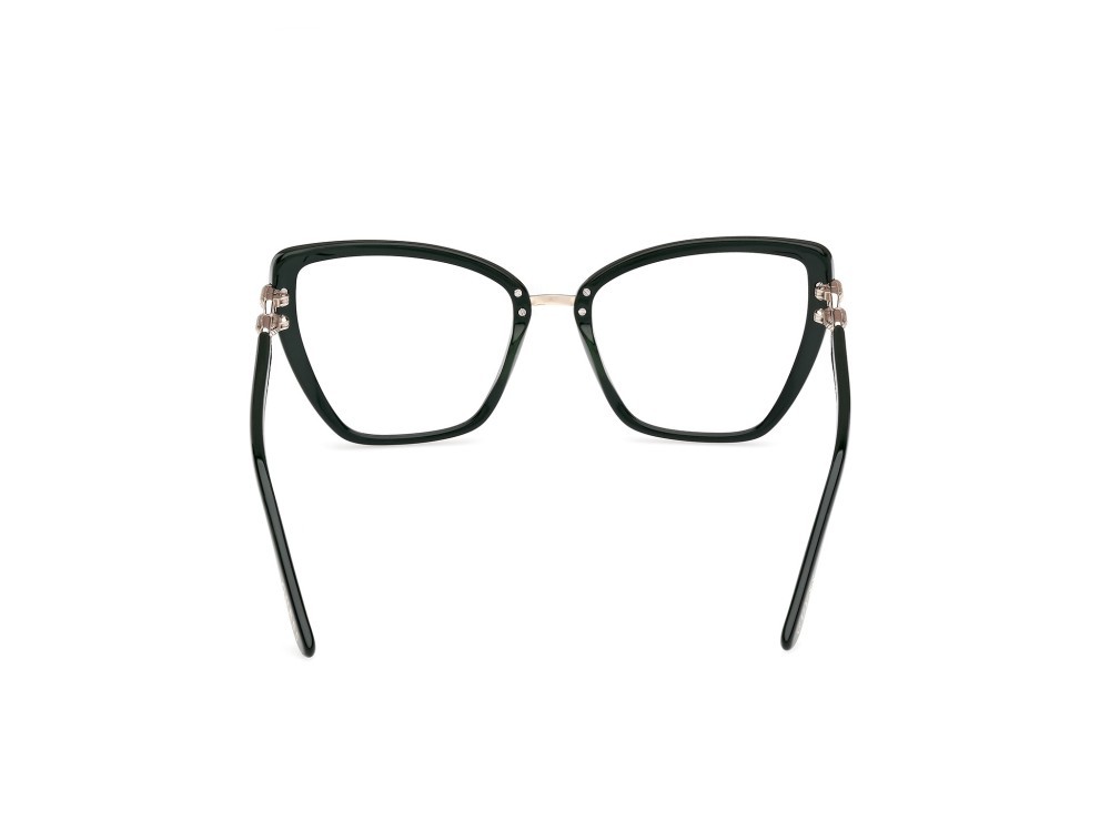 Occhiali da vista Guess GU50180 (096) colore verde scuro lucido forma cat eye 