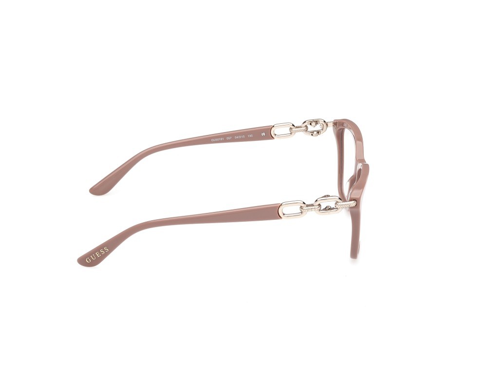 Occhiali da vista Guess GU50181 (057) colore beige lucido forma quadrato 