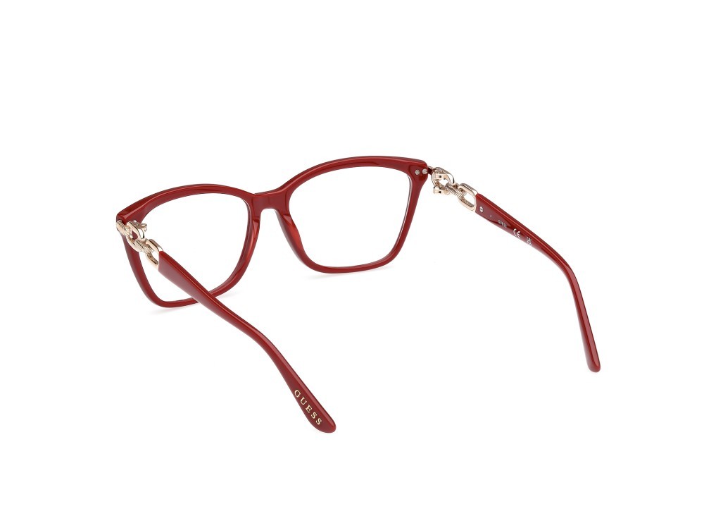 Occhiali da vista Guess GU50181 (066) colore rosso scuro lucido  forma quadrato 