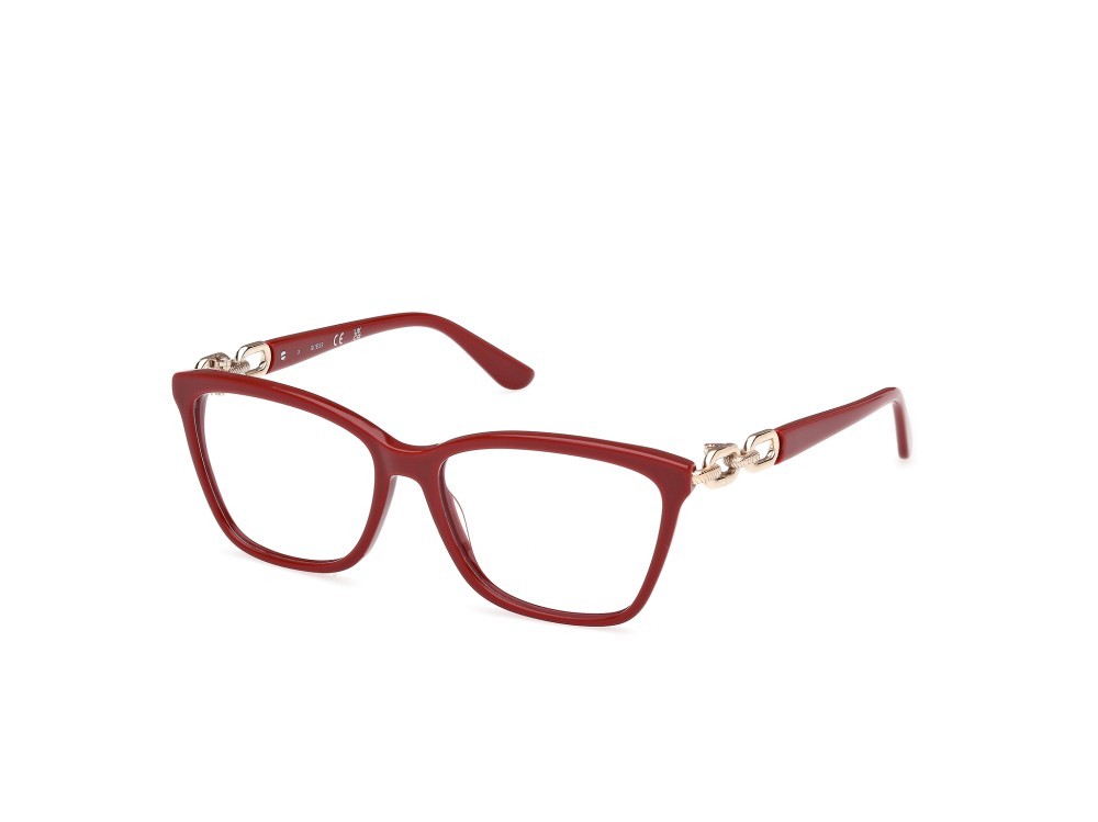 Occhiali da vista Guess GU50181 (066) colore rosso scuro lucido  forma quadrato 