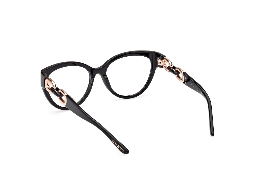 Occhiali da vista Guess GU50182 (001) colore nero lucido forma cat eye 