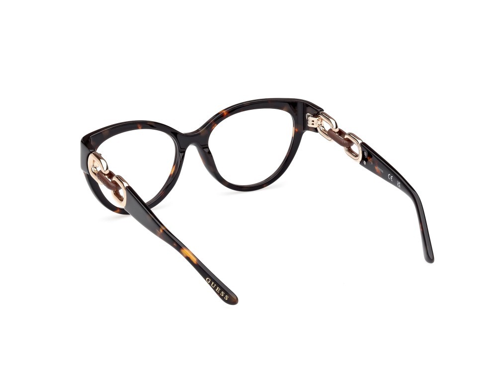 Occhiali da vista Guess GU50182 (052) colore avana scura forma cat eye 