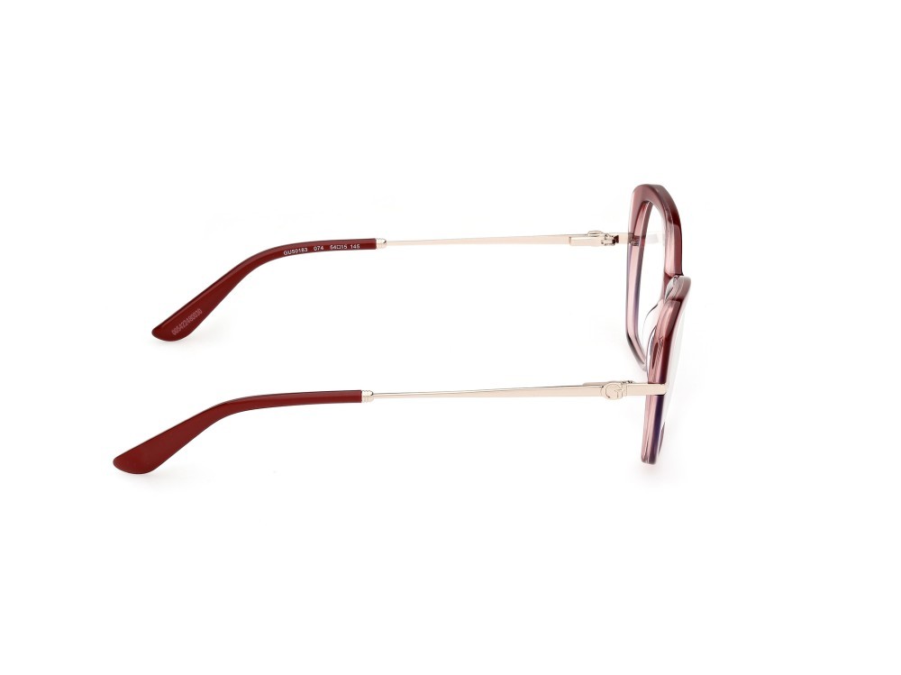 Occhiali da vista Guess GU50183 (074) colore rosa/sfumato - oro pallido lucido forma geometrico 