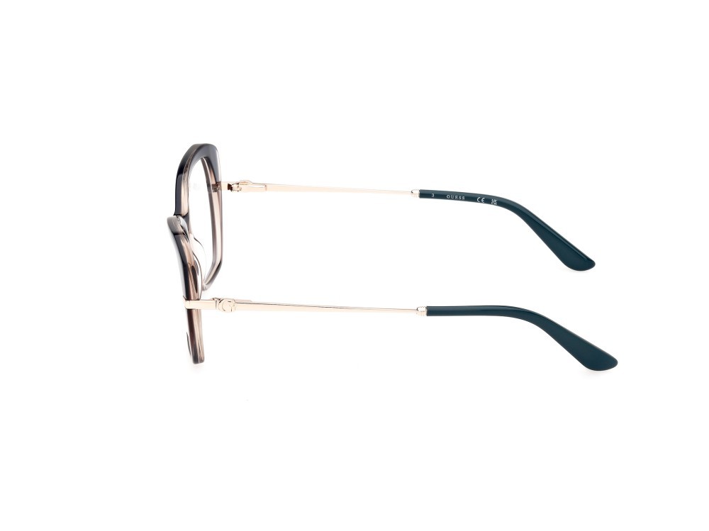 Occhiali da vista Guess GU50183 (092) colore azzurro/sfumato - oro pallido lucido forma geometrico 