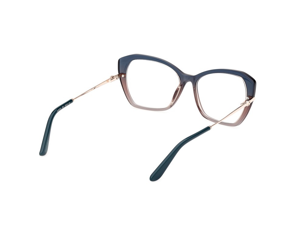 Occhiali da vista Guess GU50183 (092) colore azzurro/sfumato - oro pallido lucido forma geometrico 