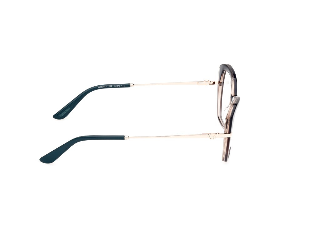 Occhiali da vista Guess GU50183 (092) colore azzurro/sfumato - oro pallido lucido forma geometrico 