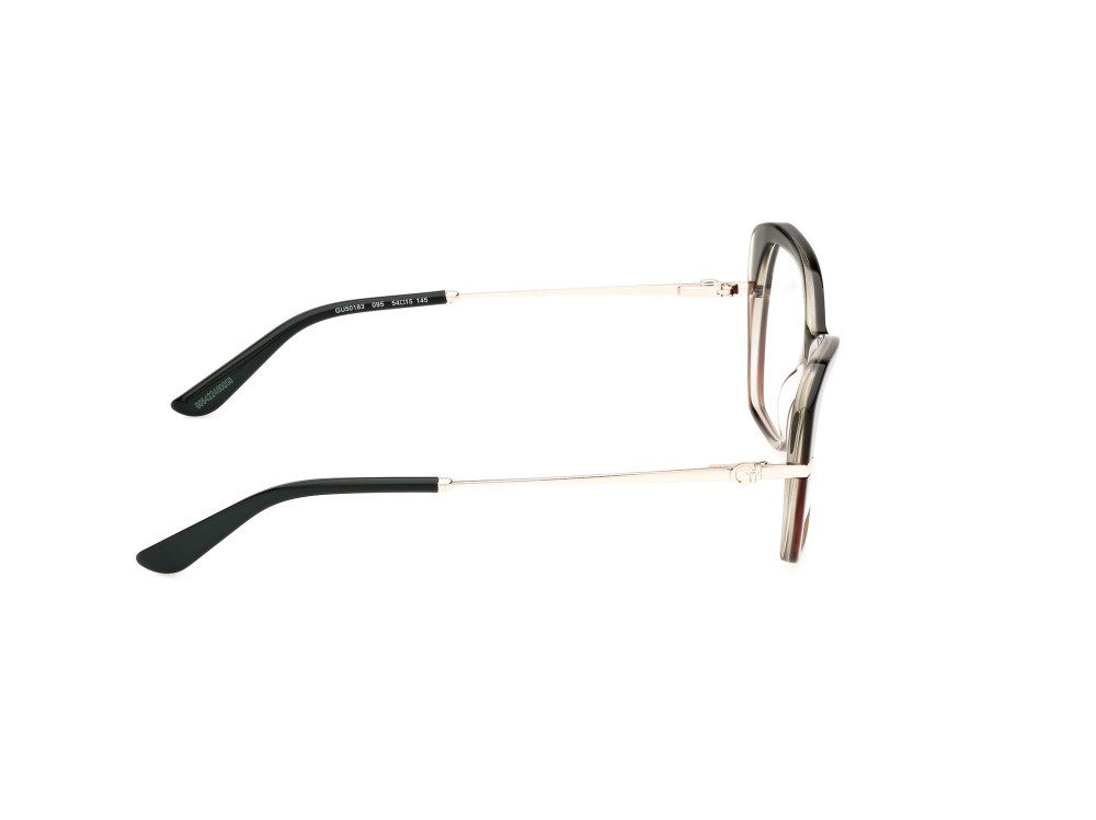 Occhiali da vista Guess GU50183 (095) colore verde chiaro/sfumato - oro pallido lucido forma geometrico 