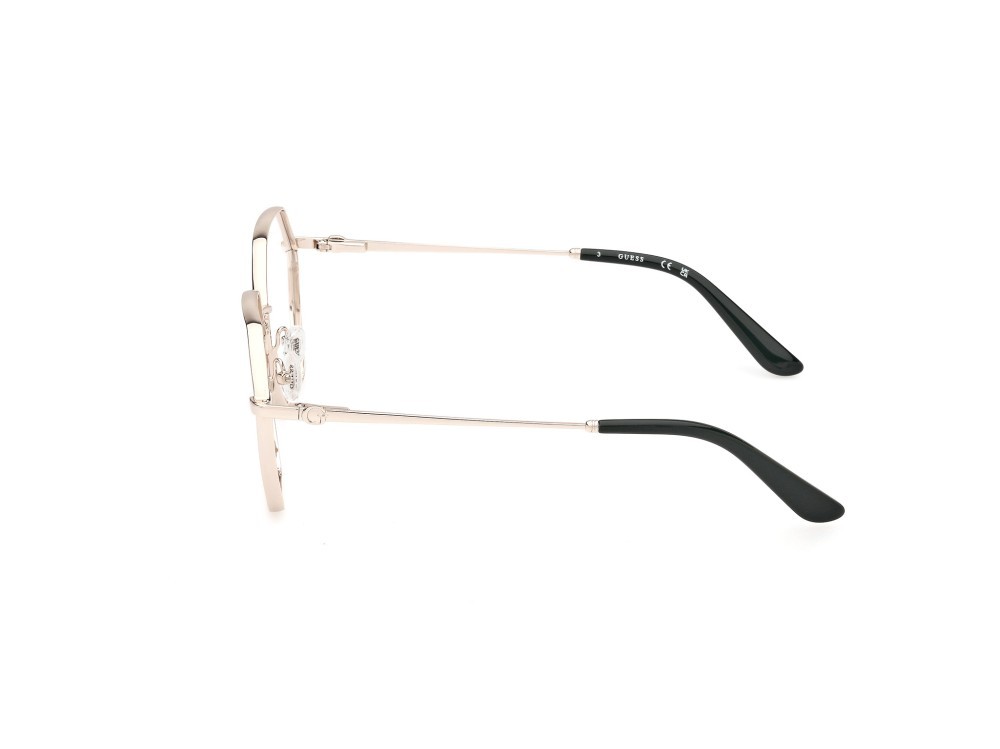 Occhiali da vista Guess GU50184 (033) colore oro pallido lucido forma geometrico 