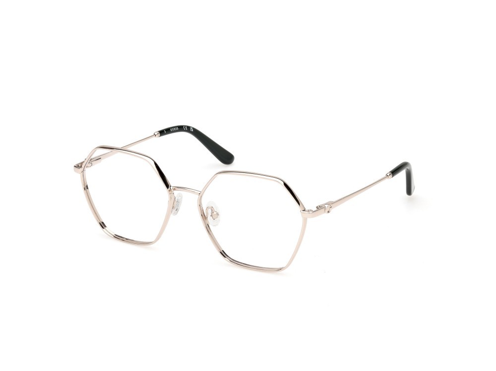 Occhiali da vista Guess GU50184 (033) colore oro pallido lucido forma geometrico 
