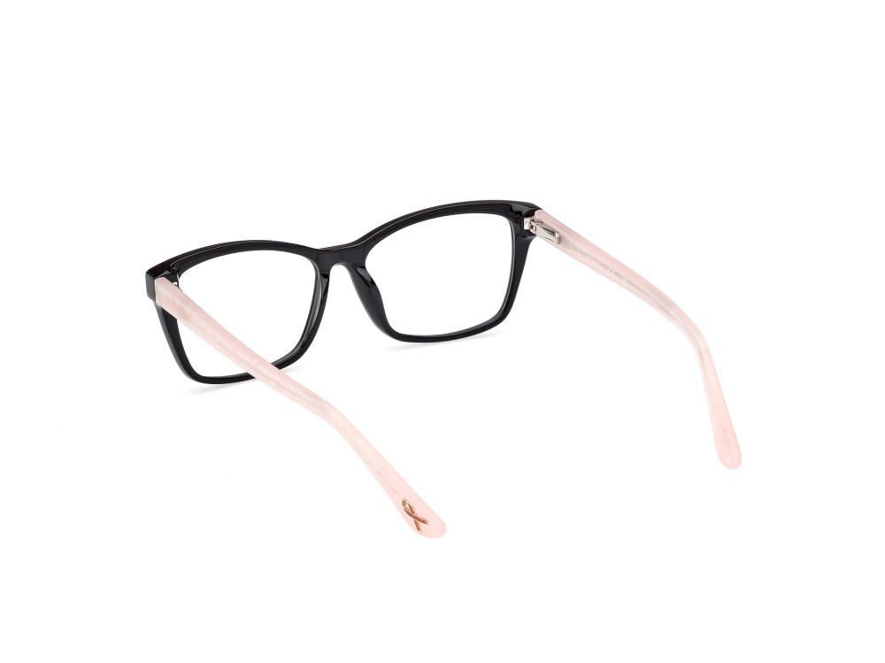 Occhiali da vista Guess GU50185 (001) colore nero lucido - rosa perlato forma rettangolare 