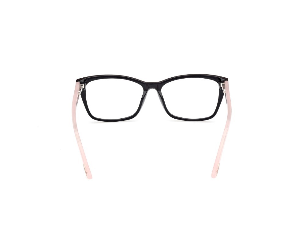 Occhiali da vista Guess GU50185 (001) colore nero lucido - rosa perlato forma rettangolare 
