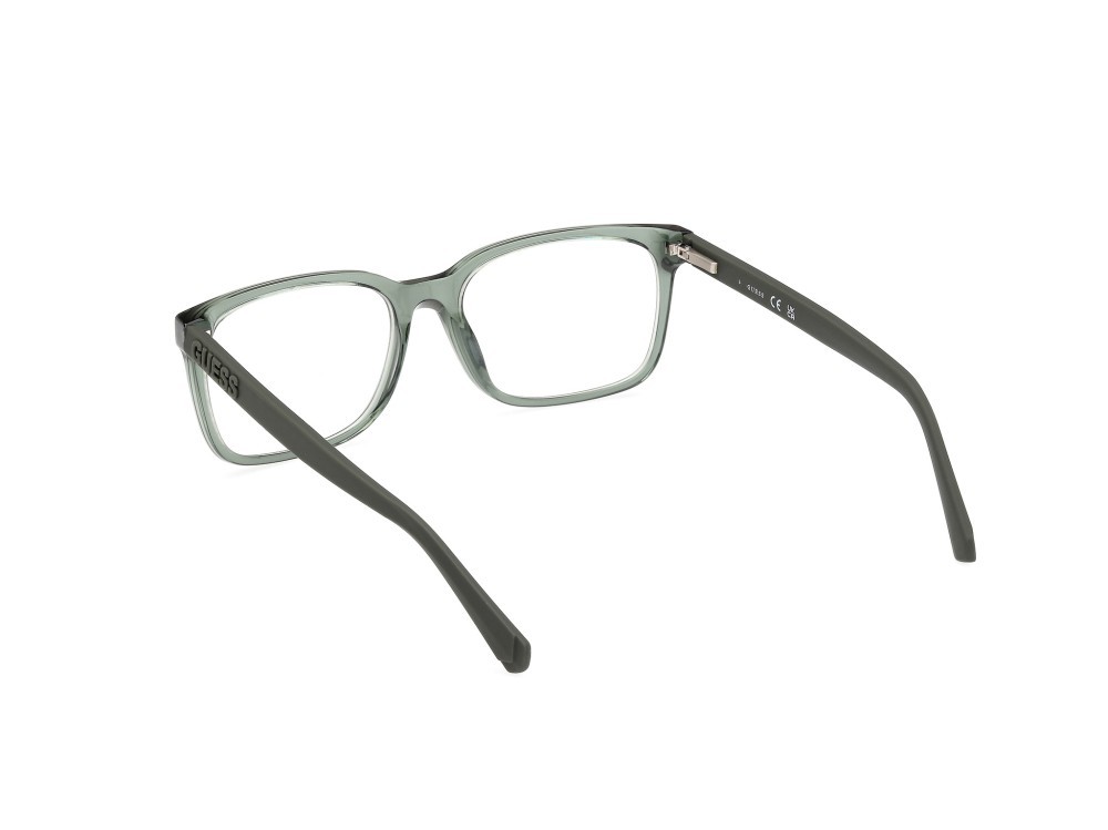 Occhiali da vista Guess GU50187 (093) colore verde chiaro lucido forma rettangolare 