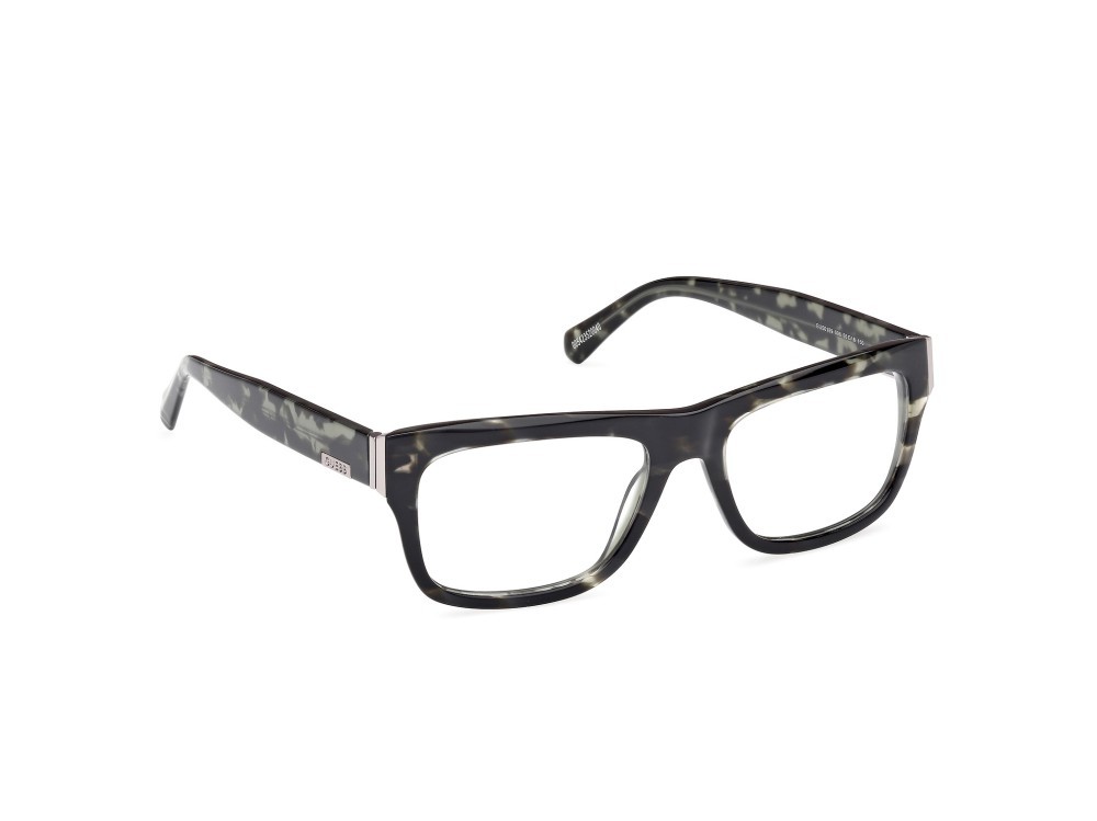 Occhiali da vista Guess GU50189 (098) colore verde scuro - avana  forma rettangolare 