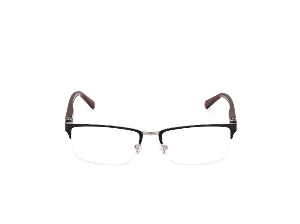 Eyeglasses Guess GU50191 (002) color nero opaco - bordeaux lucido shape rectangle 