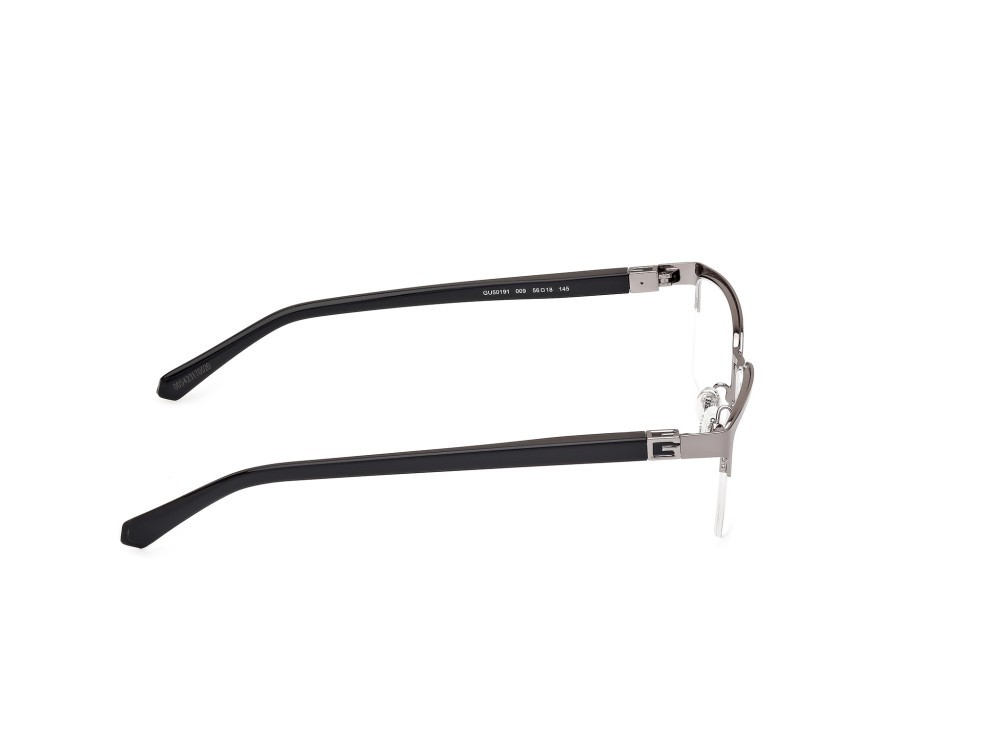 Occhiali da vista Guess GU50191 (009) colore antracite opaco - nero lucido forma rettangolare 