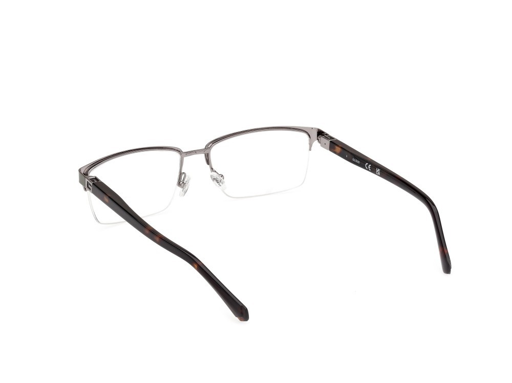Occhiali da vista Guess GU50191 (097) colore verde scuro opaco - avana scura forma rettangolare 
